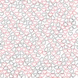 Ripetuto intorno ai punti ed ai cuori disegnati a mano con la spazzola acquerella Reticolo senza giunte sveglio Stampa girly senz illustrazione vettoriale Ripetuto intorno ai punti ed ai cuori disegnati a mano con la spazzola acquerella Reticolo senza giunte sveglio Stampa girly senz illustrazione vettoriale