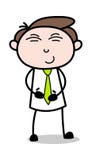Risita - ejemplo de Employee Cartoon Vector del hombre de negocios de la oficina stock de ilustración Risita - ejemplo de Employee Cartoon Vector del hombre de negocios de la oficina stock de ilustración
