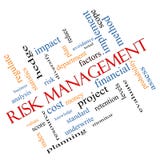 Risk Management Word Cloud Concept Angled vector illustration Risk Management Word Cloud Concept Angled vector illustration