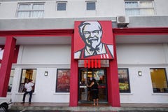 Ristorante di KFC in Mahebourg, Mauritius immagine stock Ristorante di KFC in Mahebourg, Mauritius immagine stock