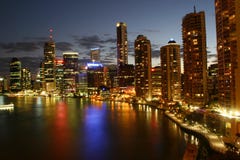 River City By Night Stock Images River City By Night Stock Images