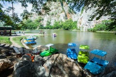 The river is at Khao Ngoo Rock Park. royalty free stock image The river is at Khao Ngoo Rock Park. royalty free stock image