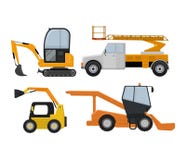 Road cleaning machine excavator tractor vector vehicle truck sweeper cleaner wash city streets illustration, vehicle van vector illustration Road cleaning machine excavator tractor vector vehicle truck sweeper cleaner wash city streets illustration, vehicle van vector illustration