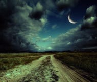 Road In The Night Royalty Free Stock Images