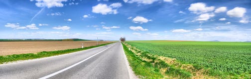 Road Panorama, Spring Stock Photos Road Panorama, Spring Stock Photos