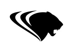 Roaring black panther vector head royalty free illustration Roaring black panther vector head royalty free illustration