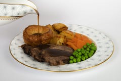 Roast Beef Dinner stock photography Roast Beef Dinner stock photography