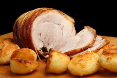 Roast Pork With Potatoes Royalty Free Stock Photo Roast Pork With Potatoes Royalty Free Stock Photo