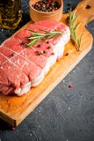 Roastbeef cru frais image stock Roastbeef cru frais image stock