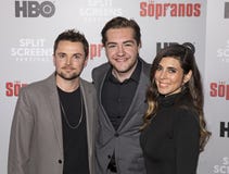 Robert Iler, Michael Gandolfini e Jamie-Lynn Sigler immagine stock Robert Iler, Michael Gandolfini e Jamie-Lynn Sigler immagine stock