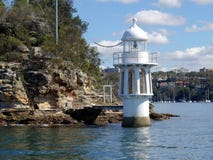 Robertson Point Lighthouse at Cremorne Point stock photography Robertson Point Lighthouse at Cremorne Point stock photography
