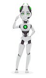 Robot con intelligenza artificiale, bot femminile royalty illustrazione gratis Robot con intelligenza artificiale, bot femminile royalty illustrazione gratis