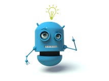 Robot d'idée illustration stock Robot d'idée illustration stock