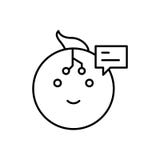 Robot, talk, chat bobble icon - Vector. Artificial intelligence stock illustration Robot, talk, chat bobble icon - Vector. Artificial intelligence stock illustration