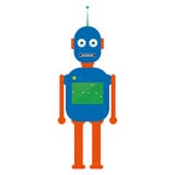 Robot vector eps10. Hipster vintage robot. Retro robot. Vintage robot. stock illustration Robot vector eps10. Hipster vintage robot. Retro robot. Vintage robot. stock illustration
