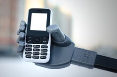 Robotachtige hand stock afbeelding Robotachtige hand stock afbeelding