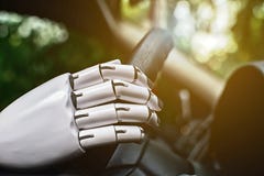 Roboterarm des Ansteuersystems des Autos des Roboters intelligenter automatischer zukünftiger stockfotografie Roboterarm des Ansteuersystems des Autos des Roboters intelligenter automatischer zukünftiger stockfotografie