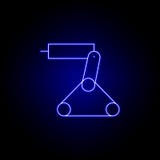 Roboterlaserstrahlikone in der blauen Neonart Zeichen und Symbole k?nnen f?r Netz, Logo, mobiler App, UI, UX verwendet werden vektor abbildung Roboterlaserstrahlikone in der blauen Neonart Zeichen und Symbole k?nnen f?r Netz, Logo, mobiler App, UI, UX verwendet werden vektor abbildung
