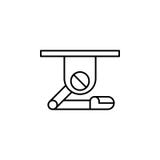 Robotics robot hand outline icon. Signs and symbols can be used for web, logo, mobile app, UI, UX royalty free illustration Robotics robot hand outline icon. Signs and symbols can be used for web, logo, mobile app, UI, UX royalty free illustration