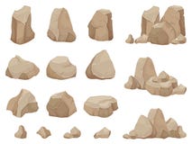 Roca de piedra Piedras canto rodado, escombros de la grava y pila de sistema aislado historieta del vector de las rocas libre illustration Roca de piedra Piedras canto rodado, escombros de la grava y pila de sistema aislado historieta del vector de las rocas libre illustration
