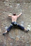 Rock climber clinging to the rock royalty free stock images Rock climber clinging to the rock royalty free stock images