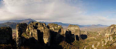 Rock formations and orthodox monasteries in Meteora, Greece. stock images Rock formations and orthodox monasteries in Meteora, Greece. stock images