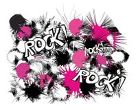 Rock Pink Black And White Pattern Royalty Free Stock Photos
