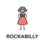 rockabilly εικονίδιο μουσικών Στοιχείο του εικονιδίου ύφους μουσικής για την κινητούς έννοια και τον Ιστό apps Το χρωματισμένο ro ελεύθερη απεικόνιση δικαιώματος rockabilly εικονίδιο μουσικών Στοιχείο του εικονιδίου ύφους μουσικής για την κινητούς έννοια και τον Ιστό apps Το χρωματισμένο ro ελεύθερη απεικόνιση δικαιώματος