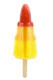 Rocket Shaped Ice Lolly Over White Royalty Free Stock Photography