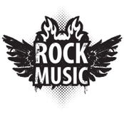 Rockmusik im Feuer stock abbildung Rockmusik im Feuer stock abbildung