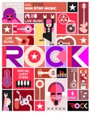 Rockowego koncerta szablonu plakatowy projekt royalty ilustracja Rockowego koncerta szablonu plakatowy projekt royalty ilustracja
