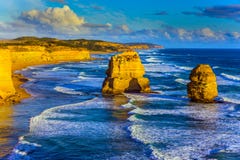 Rocks of the Twelve Apostles stock photos Rocks of the Twelve Apostles stock photos