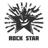Rockstarband-Musikfestivalikonen- oder -vektoremblem lizenzfreie abbildung Rockstarband-Musikfestivalikonen- oder -vektoremblem lizenzfreie abbildung