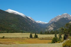 Rocky Mountain Landscape From Moraine Park Royalty Free Stock Photography Rocky Mountain Landscape From Moraine Park Royalty Free Stock Photography