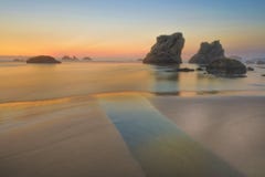 Rocky Oregon Coast At Sunset Stock Photos Rocky Oregon Coast At Sunset Stock Photos