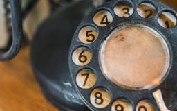 Rocznik Elektrycznej osobistości Obrotowy telefon zdjęcia royalty free Rocznik Elektrycznej osobistości Obrotowy telefon zdjęcia royalty free