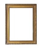 Rocznik ozłacał wokoło ramy z ornamentem odizolowywającym na bielu zdjęcie stock Rocznik ozłacał wokoło ramy z ornamentem odizolowywającym na bielu zdjęcie stock