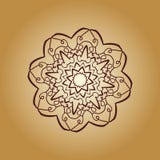 Rocznika mandala wektorowy druk Ręka rysujący abstrakt płytki retro brown kolor Dekoracyjny retro sztandar Tapeta dla sztandaru ilustracja wektor Rocznika mandala wektorowy druk Ręka rysujący abstrakt płytki retro brown kolor Dekoracyjny retro sztandar Tapeta dla sztandaru ilustracja wektor