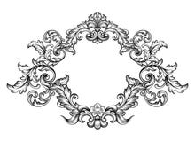 Rocznika wiktoriański ramy granicy monograma kwiecistego ornamentu Barokowa ślimacznica grawerujący retro deseniowy tatuaż kaligr ilustracja wektor Rocznika wiktoriański ramy granicy monograma kwiecistego ornamentu Barokowa ślimacznica grawerujący retro deseniowy tatuaż kaligr ilustracja wektor