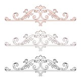 Rocznika wiktoriański ramy granicy monograma kwiecistego ornamentu liścia kwiatu wzoru projekta Barokowa ślimacznica grawerujący ilustracja wektor Rocznika wiktoriański ramy granicy monograma kwiecistego ornamentu liścia kwiatu wzoru projekta Barokowa ślimacznica grawerujący ilustracja wektor