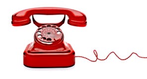 Rode geïsoleerde telefoon stock afbeeldingen Rode geïsoleerde telefoon stock afbeeldingen
