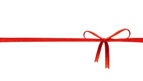 Rode lintboog die op witte achtergrond wordt ge?soleerda Vieringsetiket voor uw ontwerp r stock foto's Rode lintboog die op witte achtergrond wordt ge?soleerda Vieringsetiket voor uw ontwerp r stock foto's