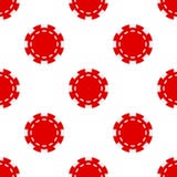 Rode Pook Chip Icon Seamless Pattern royalty-vrije illustratie Rode Pook Chip Icon Seamless Pattern royalty-vrije illustratie