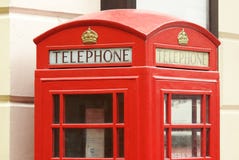 Rode Telefooncel in Londen Engeland royalty-vrije stock fotografie Rode Telefooncel in Londen Engeland royalty-vrije stock fotografie