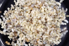 Rohe rote Ameiseneier: werden in den Arten der Nahrung wie würzigem rohem Ant Egg Salad gekocht zu sein scheint die populärsten t lizenzfreie stockfotos Rohe rote Ameiseneier: werden in den Arten der Nahrung wie würzigem rohem Ant Egg Salad gekocht zu sein scheint die populärsten t lizenzfreie stockfotos