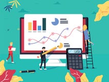 ROI Concept Retur på investering Roi-affärsmarknadsföring Profi vektor illustrationer ROI Concept Retur på investering Roi-affärsmarknadsföring Profi vektor illustrationer
