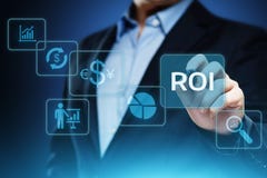 ROI Return on Investment Finance Profit Success Internet Business Technology Concept