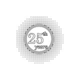 25 rok rocznica znaka Element rocznicowa ilustracja Premii ilo?ci graficznego projekta ikona znaki i symbole inkasowi ilustracji 25 rok rocznica znaka Element rocznicowa ilustracja Premii ilo?ci graficznego projekta ikona znaki i symbole inkasowi ilustracji