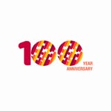 100 rok szablonu projekta Rocznicowa Wektorowa ilustracja ilustracji 100 rok szablonu projekta Rocznicowa Wektorowa ilustracja ilustracji