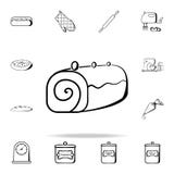 roll icon. Bakery shop icons universal set for web and mobile royalty free illustration roll icon. Bakery shop icons universal set for web and mobile royalty free illustration